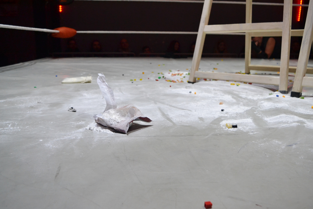 Dirty mess from ladder match