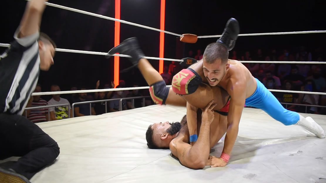 Louis pins Karim